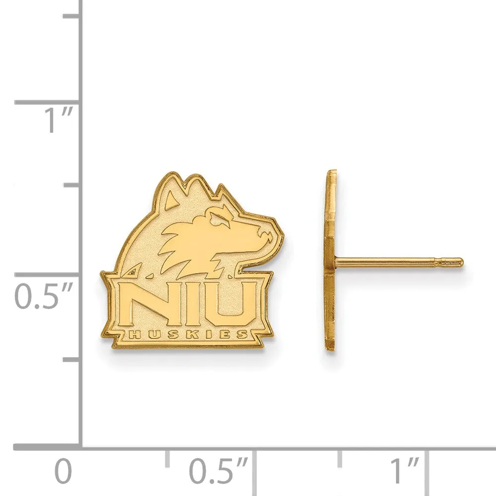 10k Yellow Gold Northern Illinois University Small Post Earrings