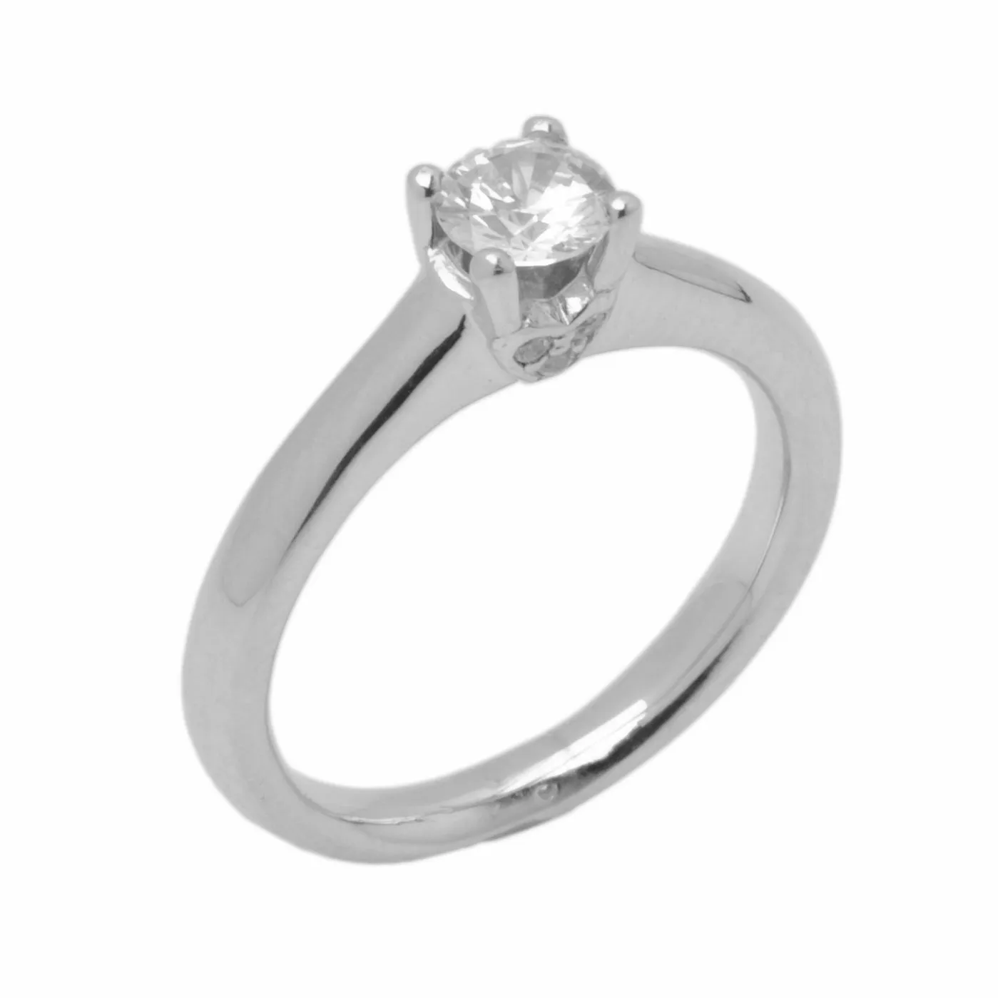 14k Solid Gold Elegant Ladies Modern Traditional Round Solitaire Ring D2009v