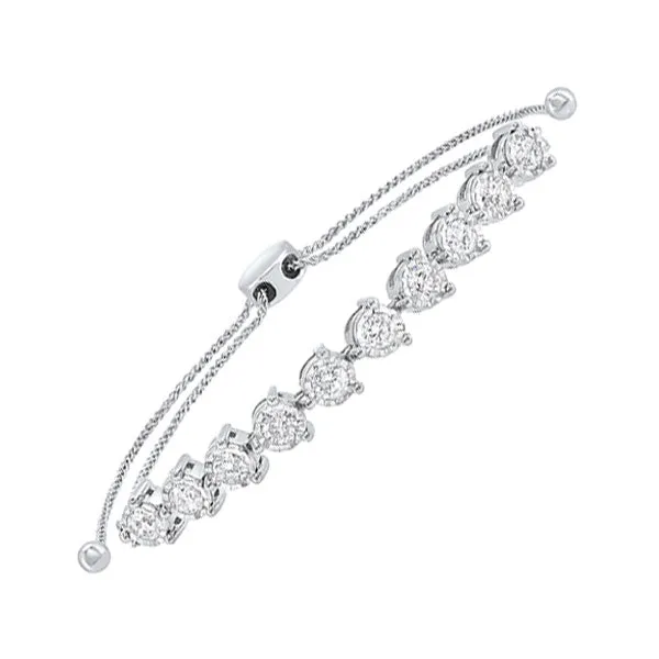 14KT WHITE GOLD DIAMOND (1 1/2CTW) BRACELET