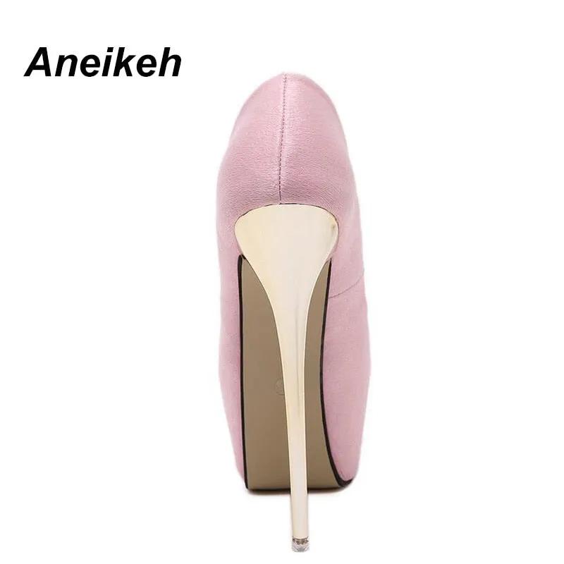 16CM High Heels Women Pumps Stiletto Thin HeelOpen Toe High Heels Shoes