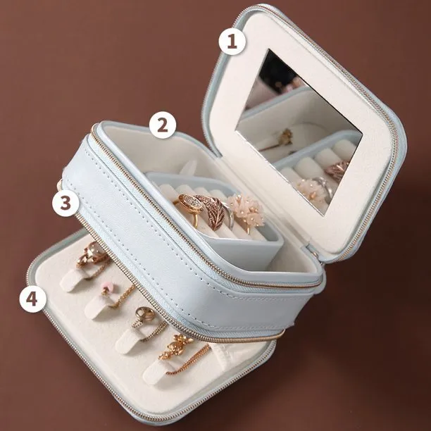 2 Sided Jewelry Box for Travel