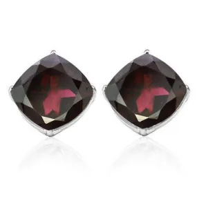 2.42 CT GARNET 10KT SOLID GOLD EARRINGS STUD