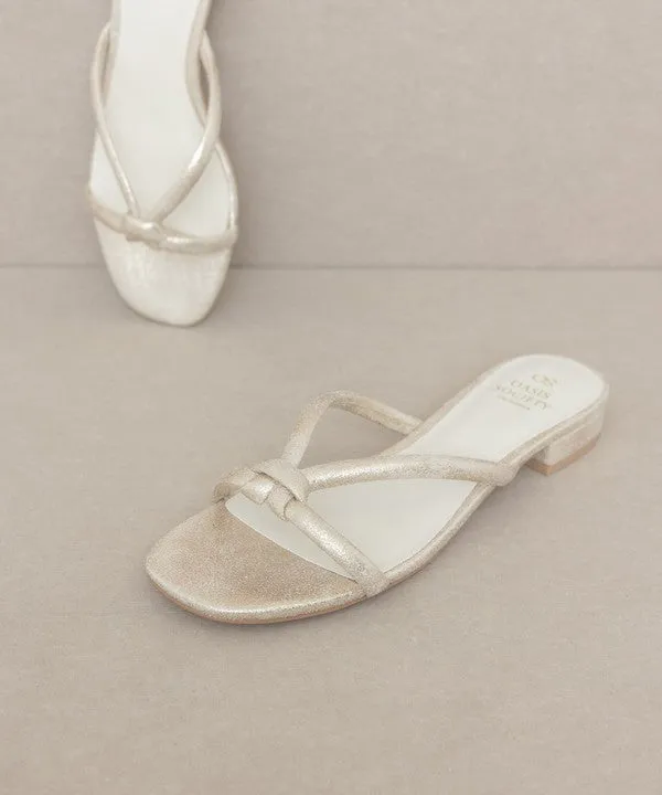 Ada Delicate Knotted Flat Sandal