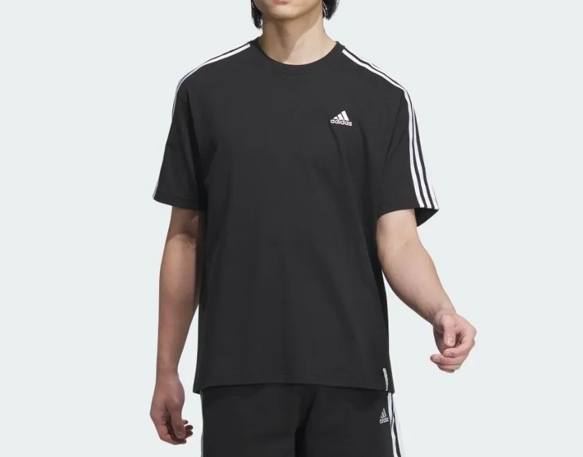 adidas  |Plain Cotton Short Sleeves Logo T-Shirts