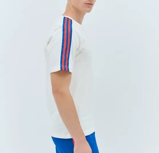 adidas  |Stripes Unisex Collaboration Plain Cotton Logo T-Shirts