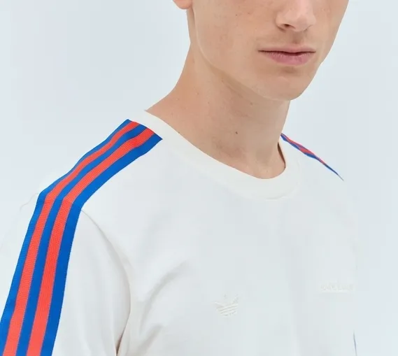 adidas  |Stripes Unisex Collaboration Plain Cotton Logo T-Shirts