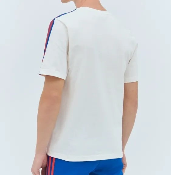 adidas  |Stripes Unisex Collaboration Plain Cotton Logo T-Shirts