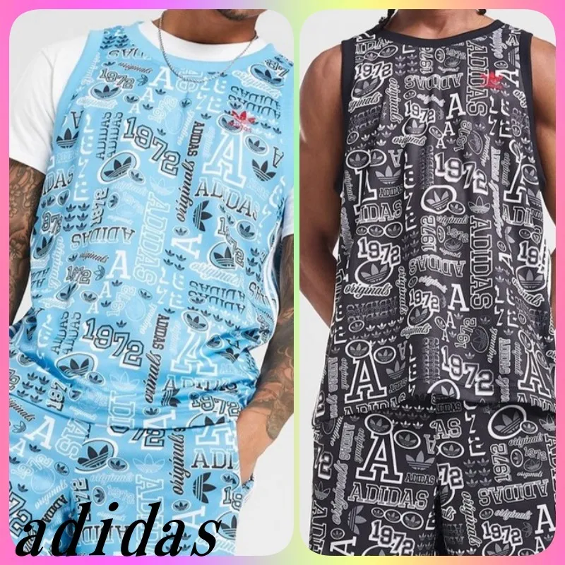 adidas  |Unisex Street Style Logo Tanks