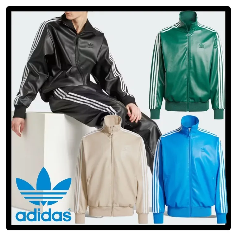 adidas  |Unisex Street Style Logo Tops