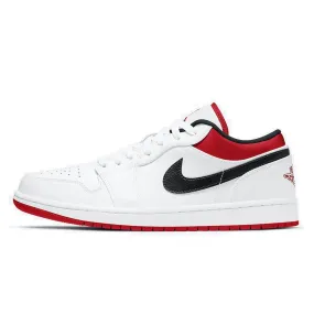 AIR JORDAN 1 LOW WHITE UNIVERSITY RED BLACK 2020