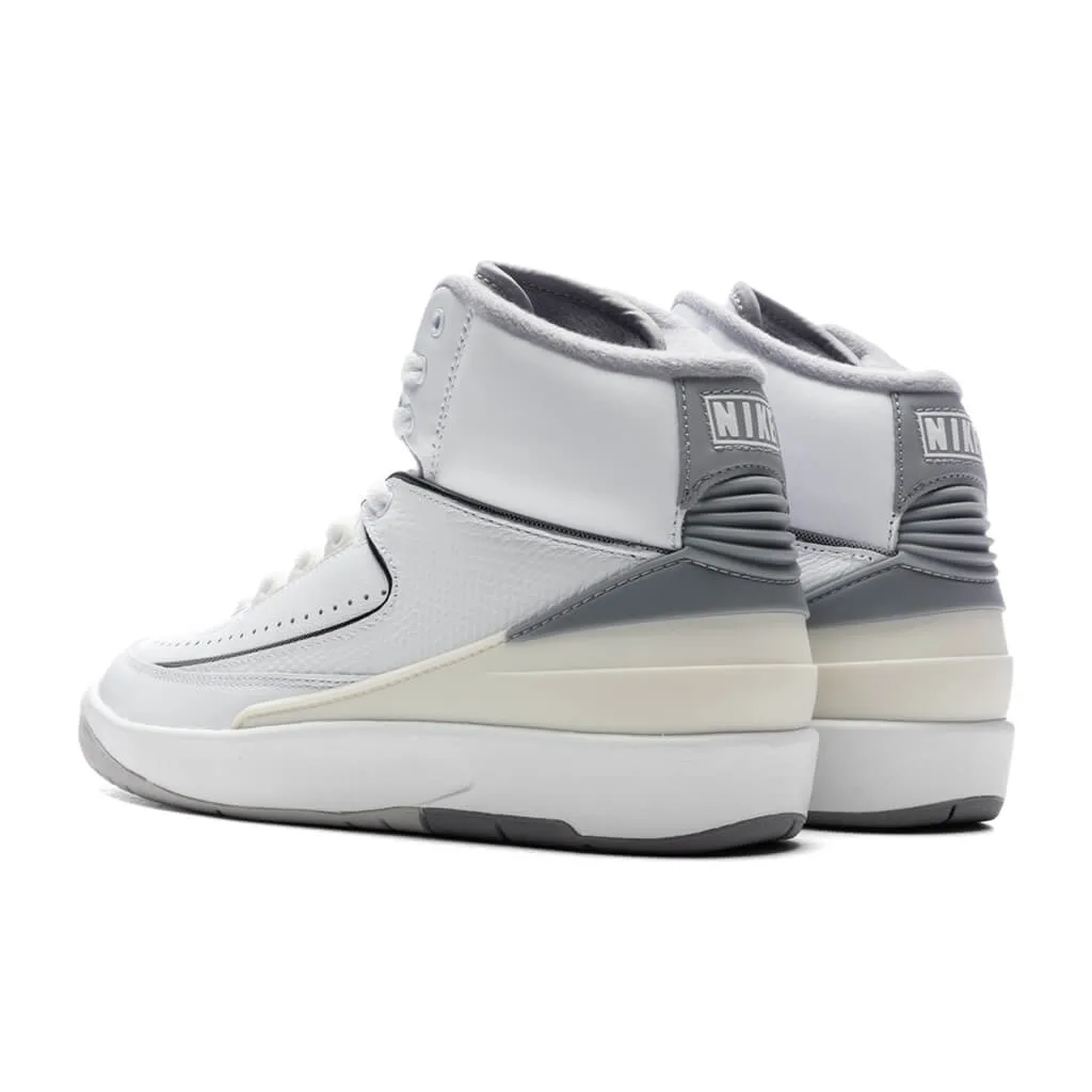 Air Jordan 2 Retro (GS) - White/Cement Grey/Sail