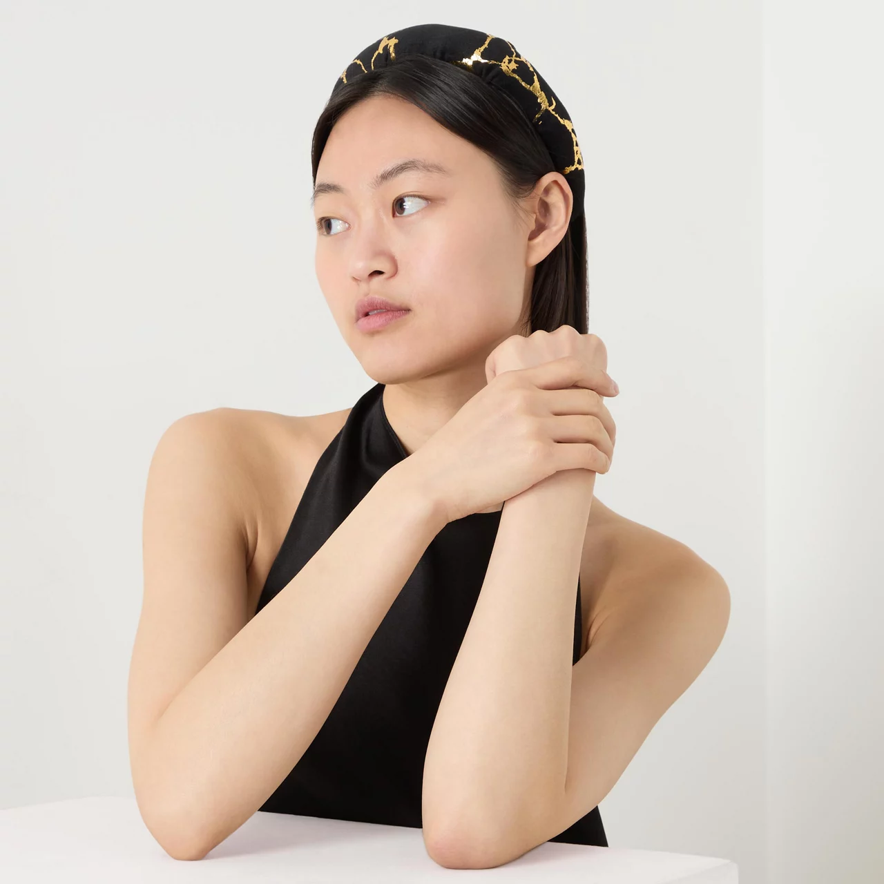 AOIFE MULLANE Halo Padded Headband - Black