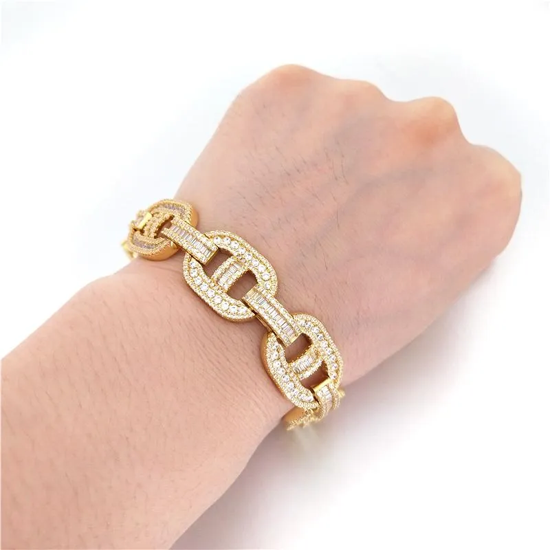 Baguette Mariner CZ Bling Bling Bracelet