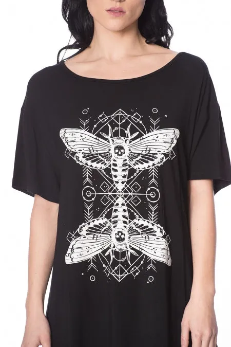 Banned Clothing - Death Moth Top