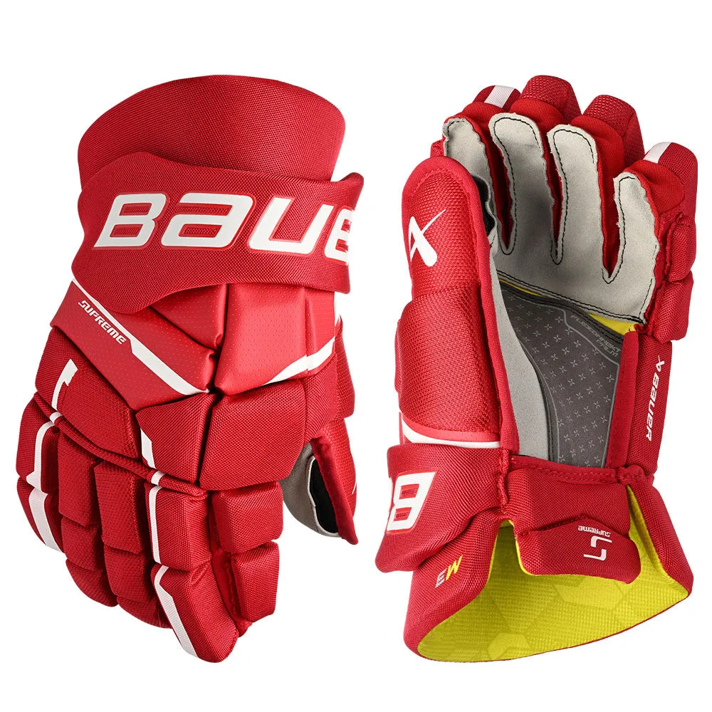 BAUER SUPREME M3 INTERMEDIATE HOCKEY GLOVES