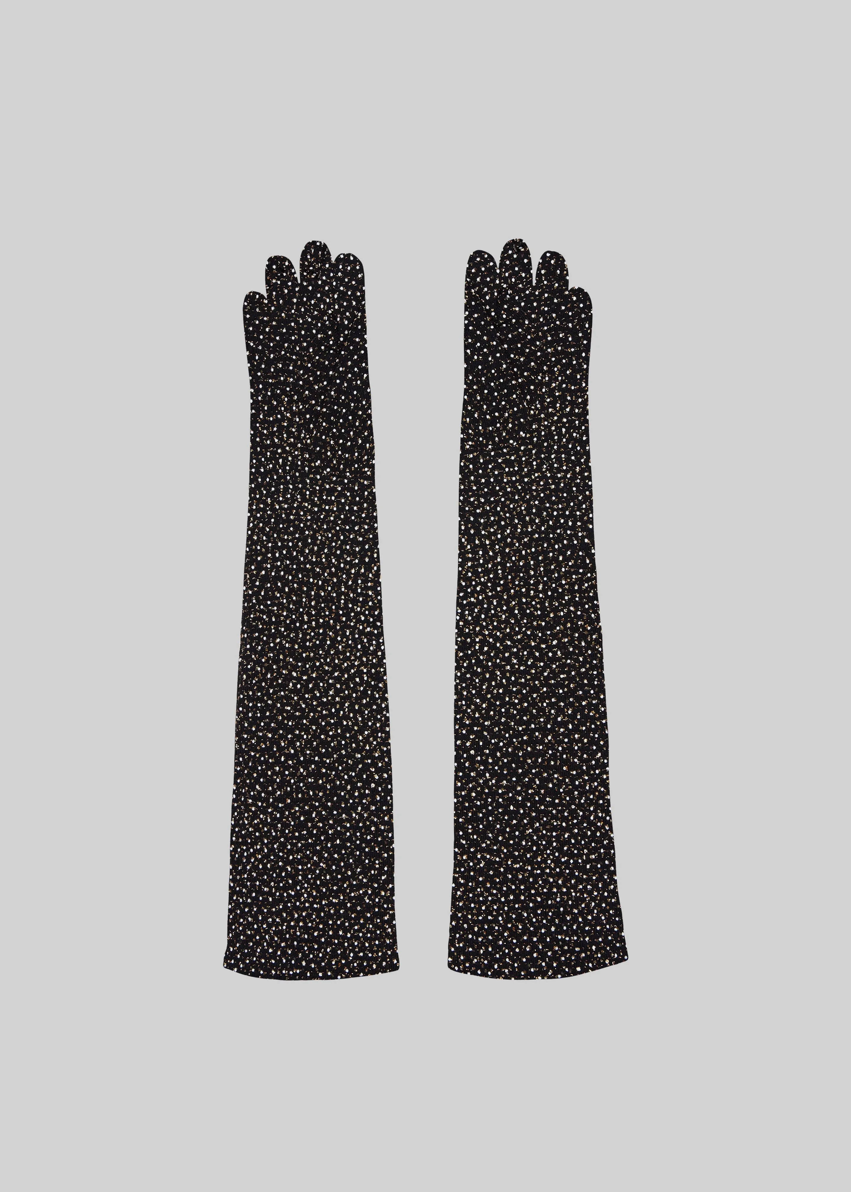 Beaufille Elbow Gloves - Black/Gold