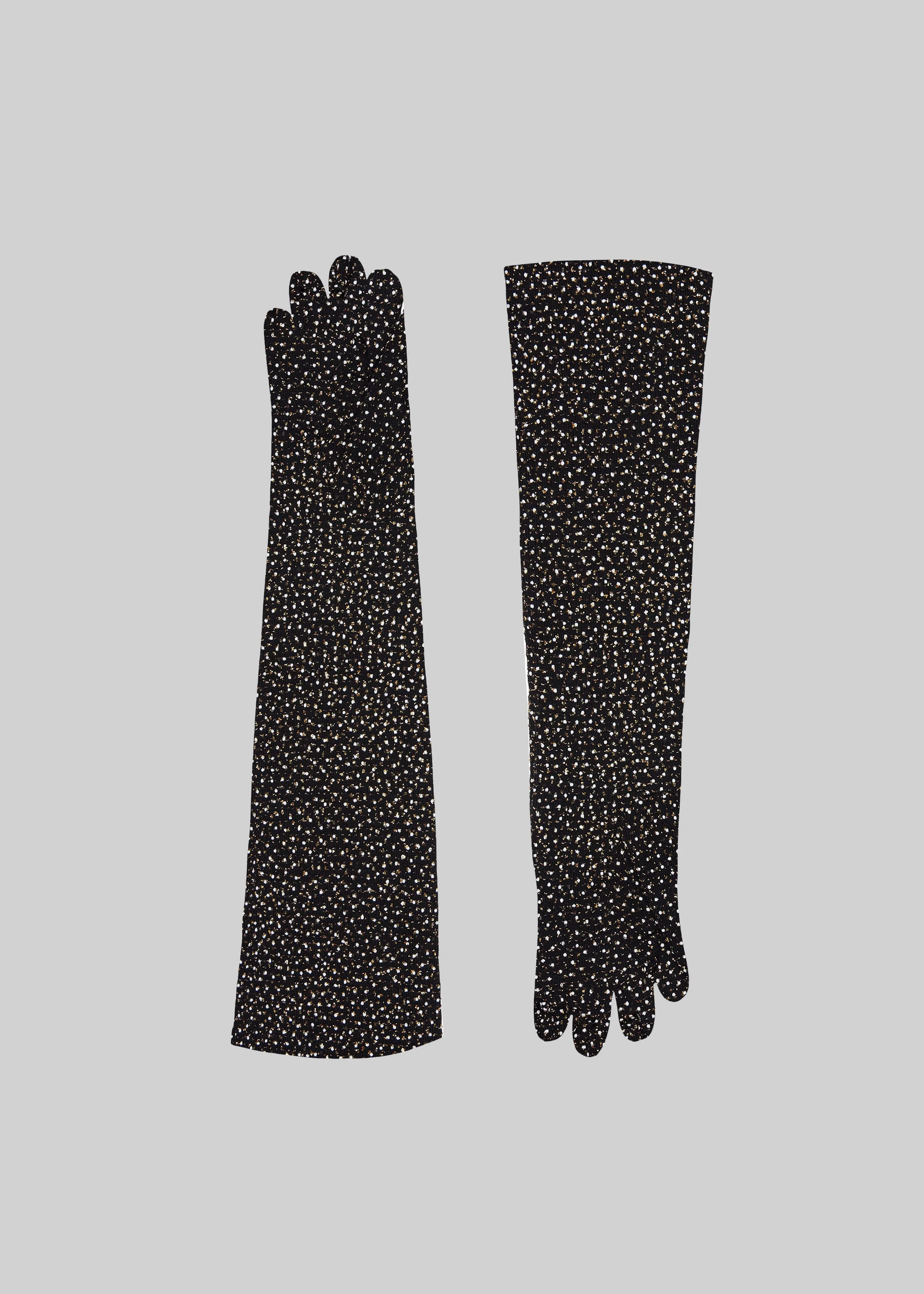 Beaufille Elbow Gloves - Black/Gold