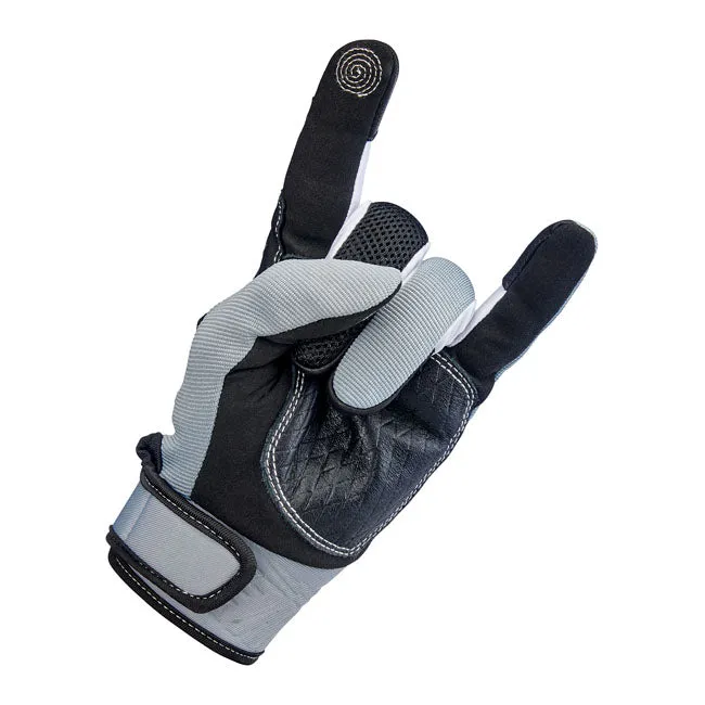 Biltwell Baja Gloves - Grey/Black