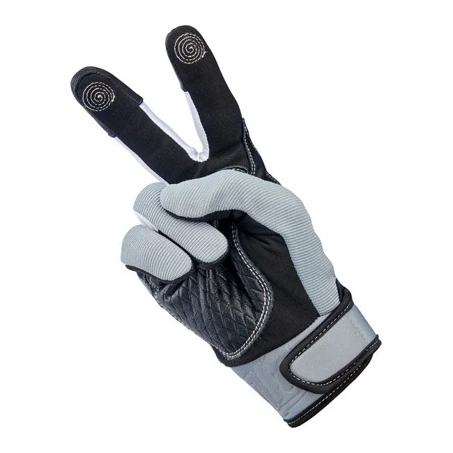 Biltwell Baja Gloves - Grey/Black