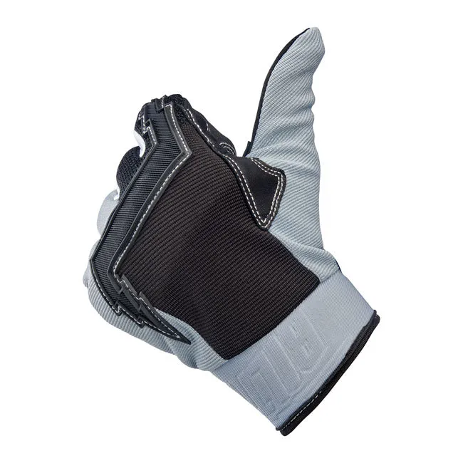 Biltwell Baja Gloves - Grey/Black