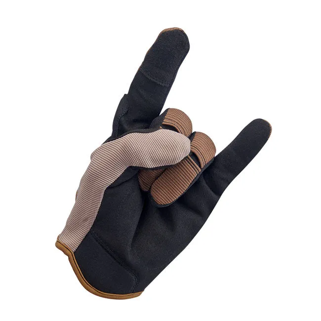 BILTWELL MOTO GLOVES COYOTE/BLACK