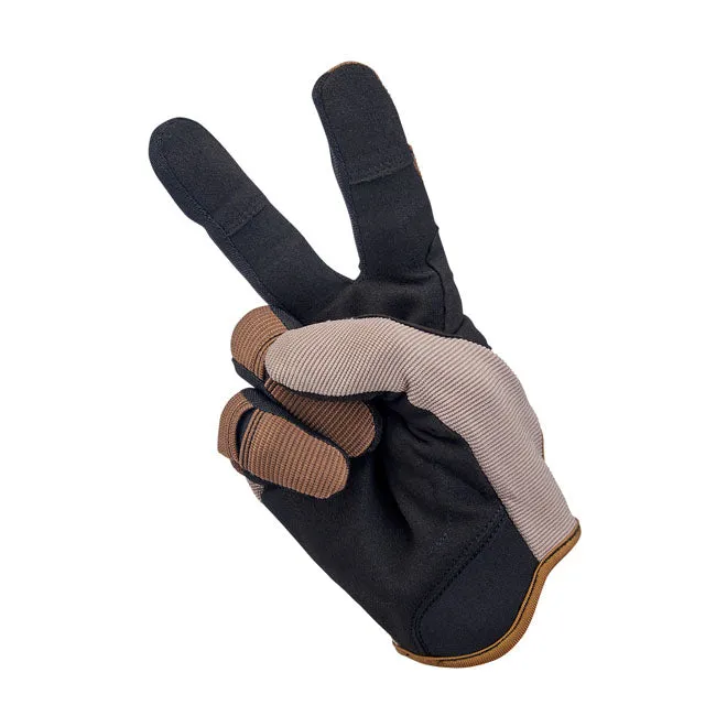 BILTWELL MOTO GLOVES COYOTE/BLACK