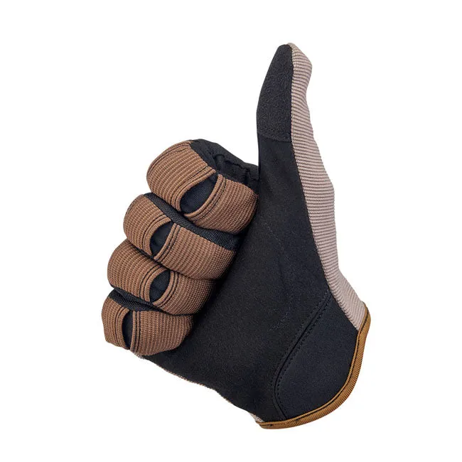 BILTWELL MOTO GLOVES COYOTE/BLACK