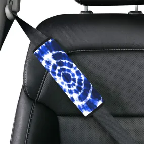 Blue Shibori Tie Dye Seat Belt Cover 7 x 10