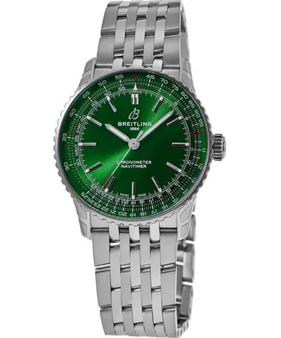 Breitling Navitimer Automatic 41 Green Dial Steel Men's Watch A17329371L1A1