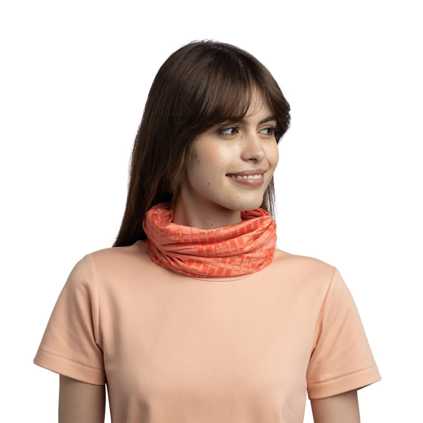 Buff Unisex CoolNet UV UPF 50 Neckwear Tubular Bandanna Scarf - Aselt Grapefruit