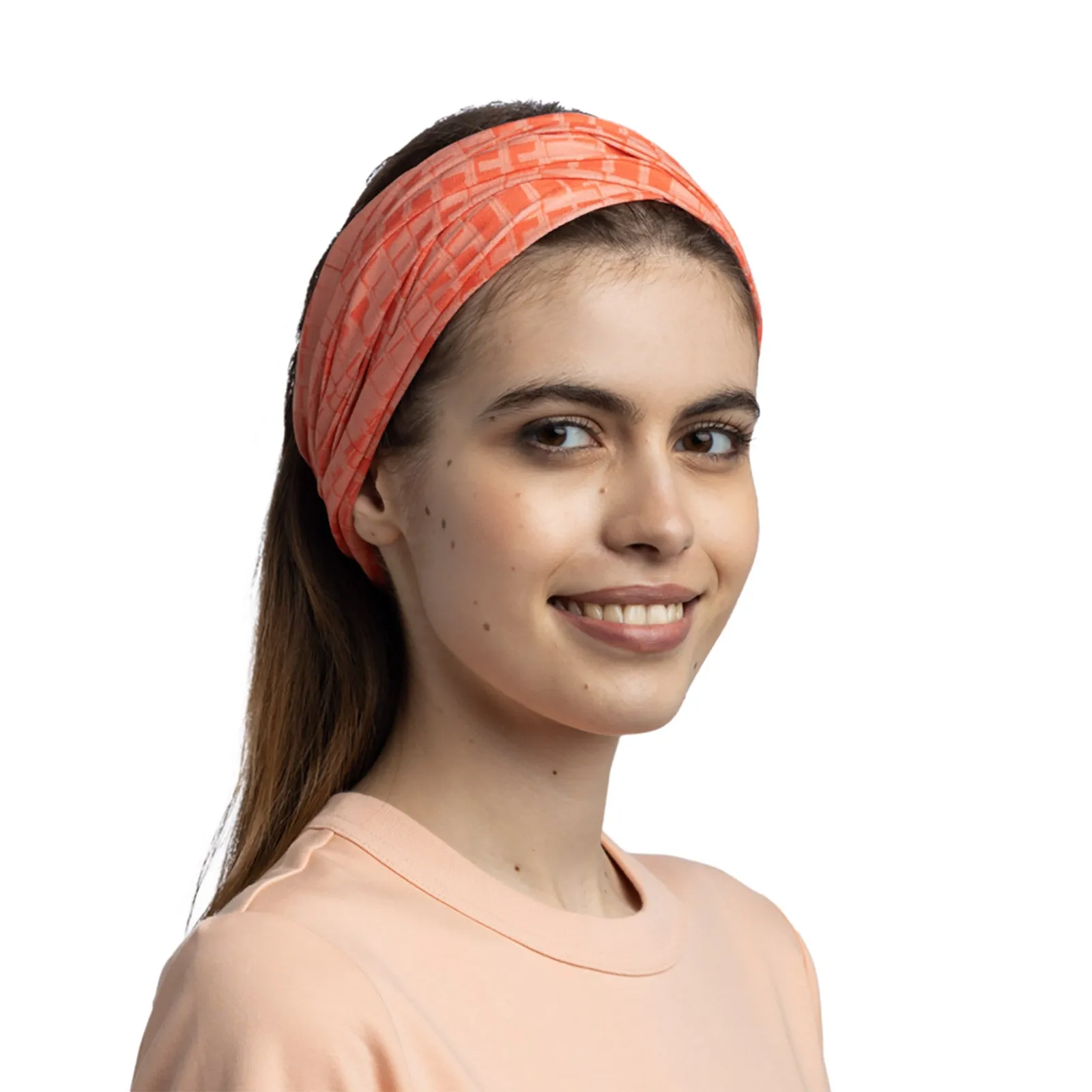 Buff Unisex CoolNet UV UPF 50 Neckwear Tubular Bandanna Scarf - Aselt Grapefruit