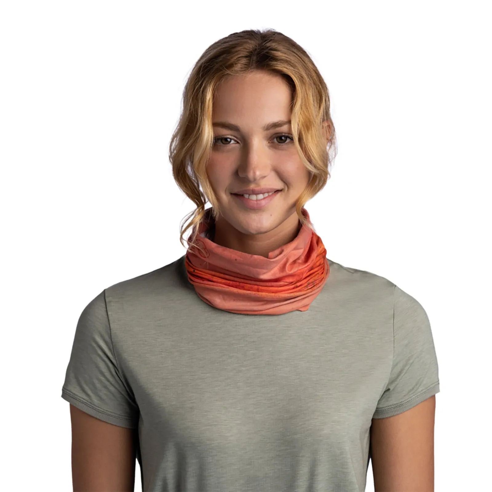 Buff Unisex CoolNet UV UPF 50 Neckwear Tubular Bandanna Scarf - Keffy Nectarine