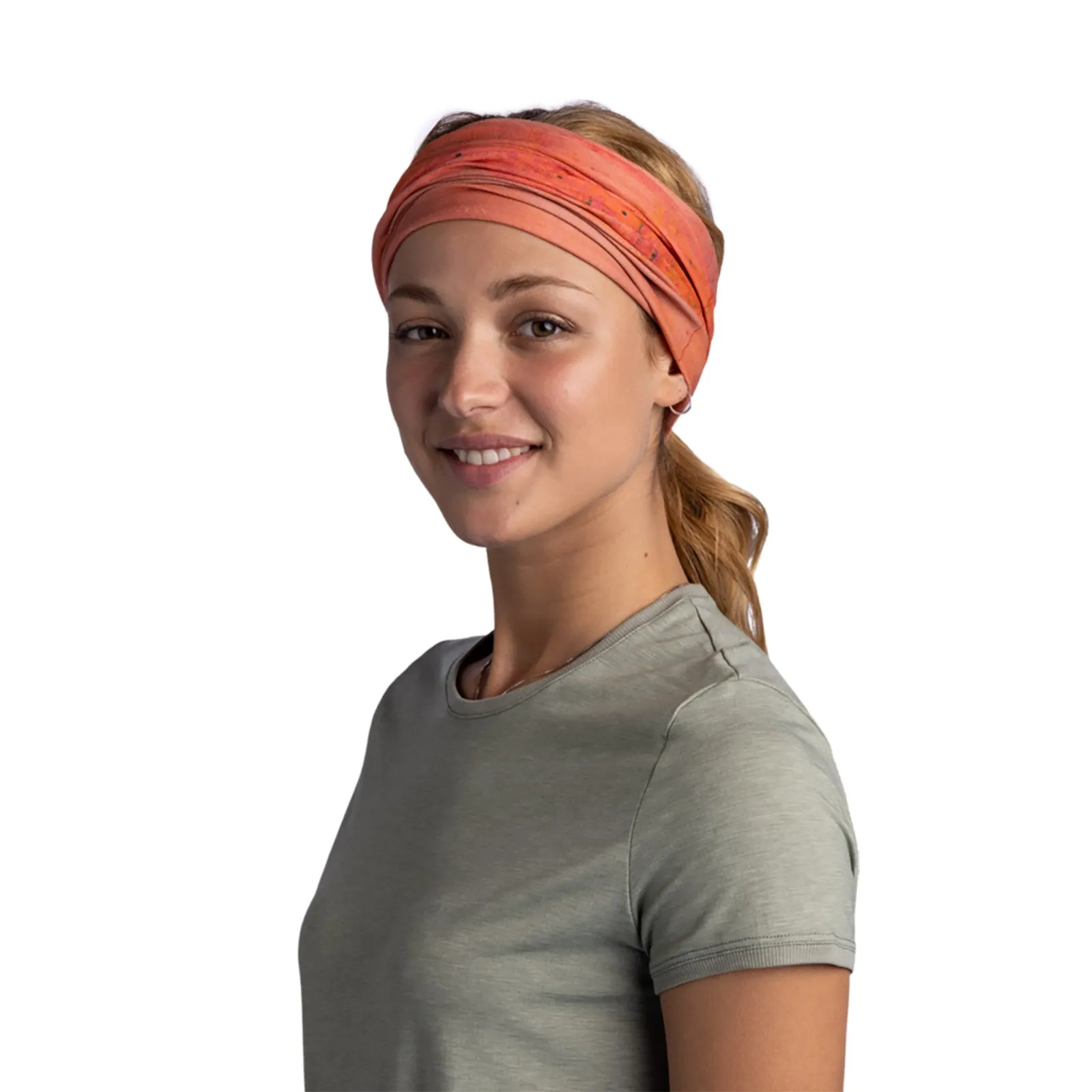 Buff Unisex CoolNet UV UPF 50 Neckwear Tubular Bandanna Scarf - Keffy Nectarine