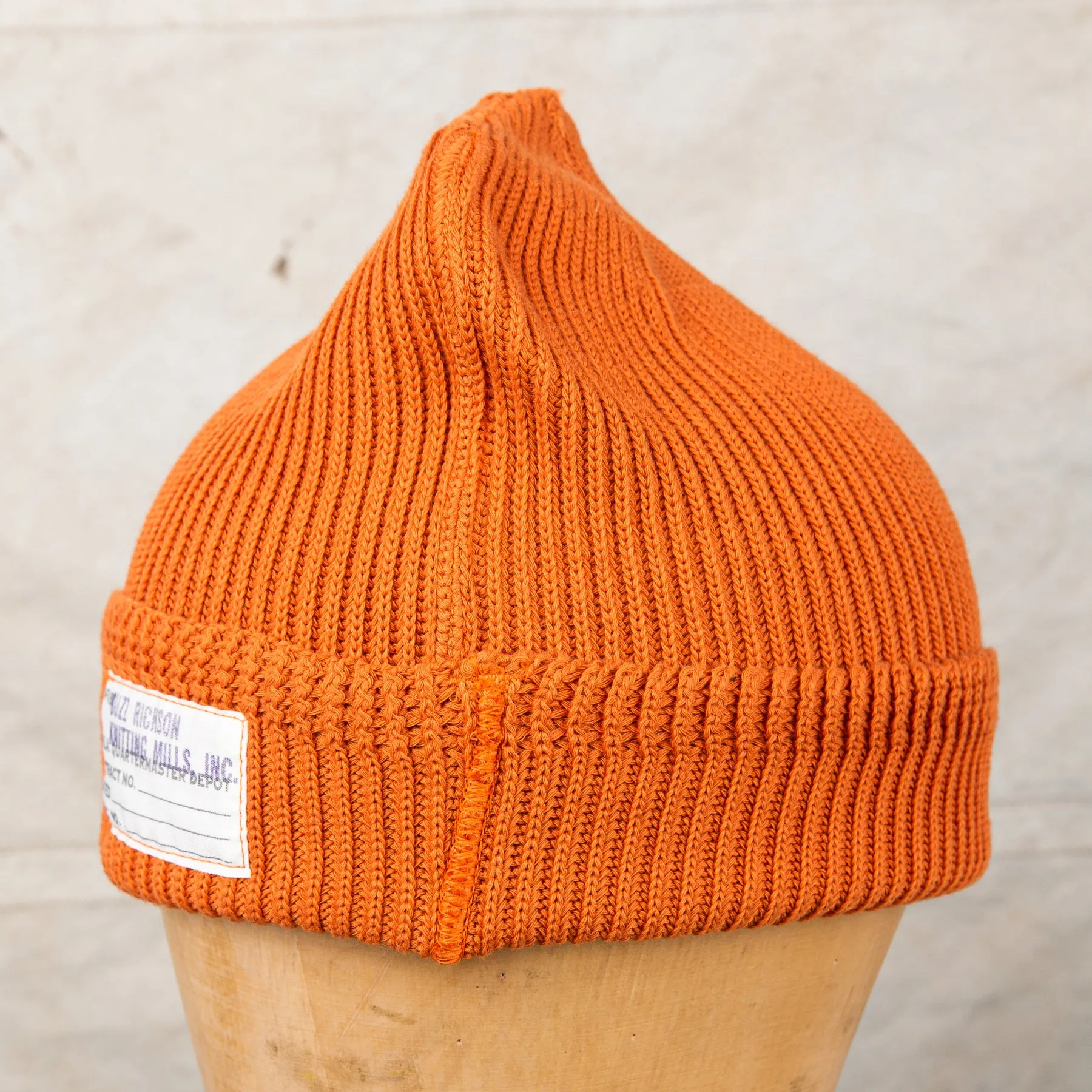 Buzz Rickson's USN Cotton Watch Cap Orange