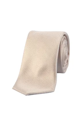 Carlo Visconti Champagne Self Pattern Tie