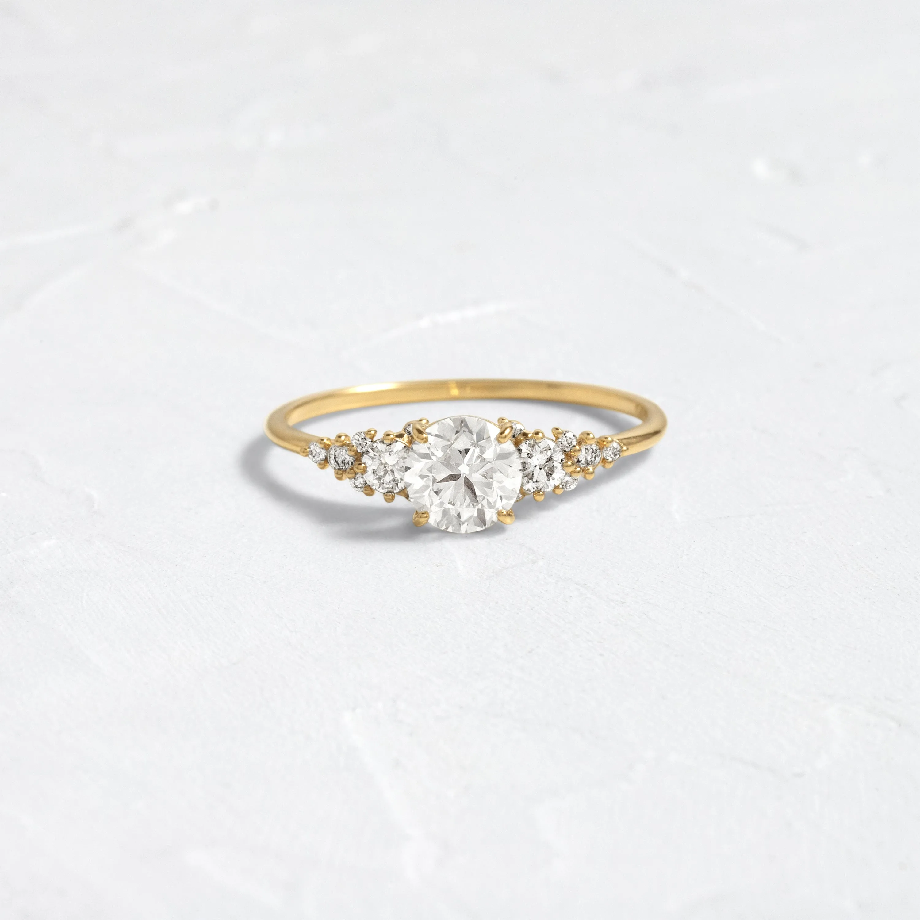 Cascade Ring, 0.7ct. Round Cut