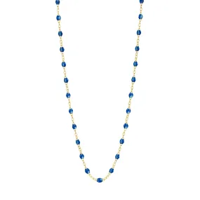 Classic Gigi Sapphire necklace, Yellow Gold, 17.7