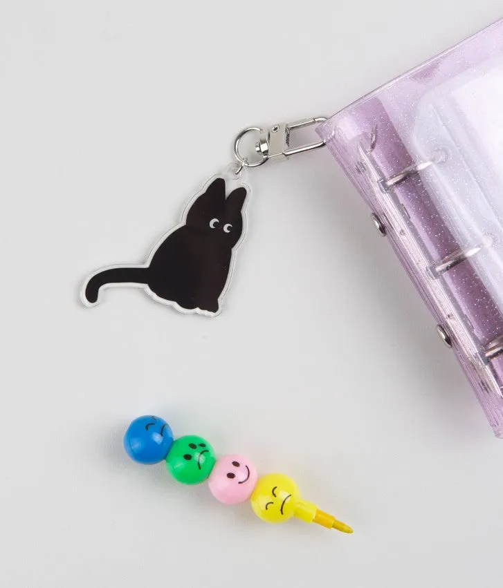 Cute Character Acrylic Keyring Accessory for Airpod Buzz Pouch Bags