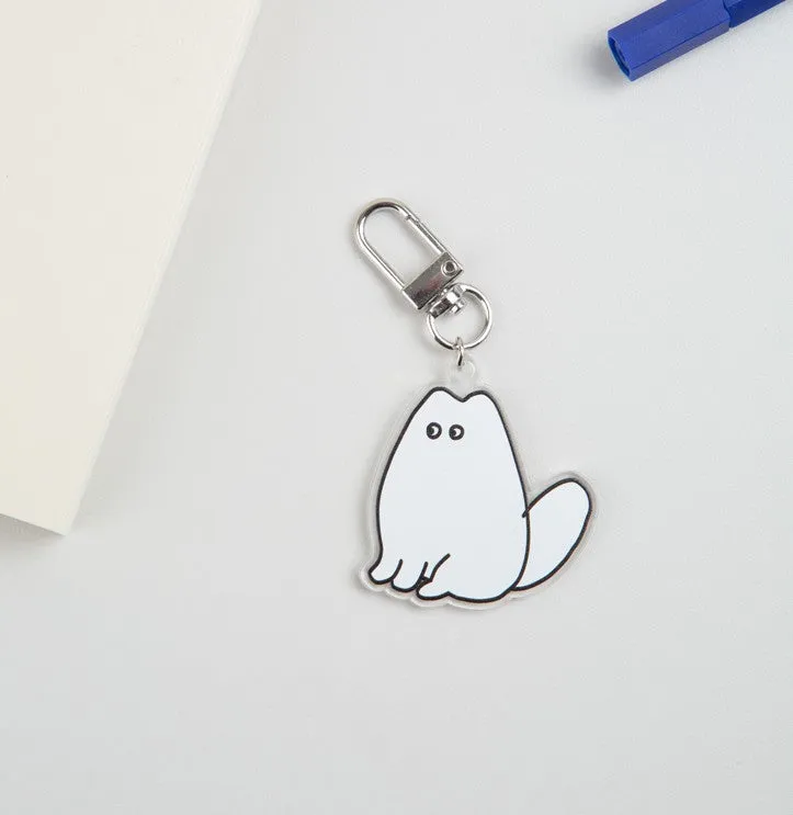 Cute Character Acrylic Keyring Accessory for Airpod Buzz Pouch Bags