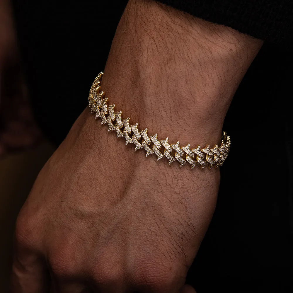 Diamond Spiked Cuban Bracelet