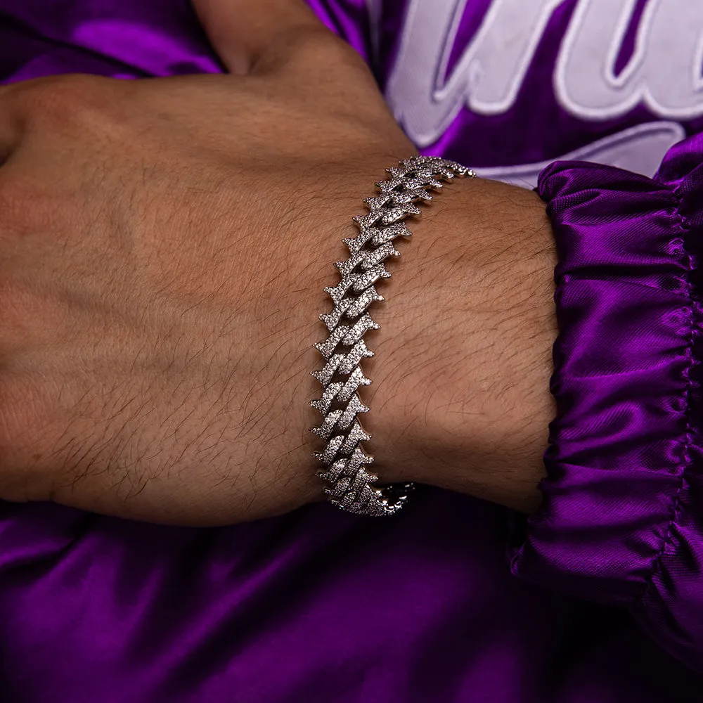 Diamond Spiked Cuban Bracelet