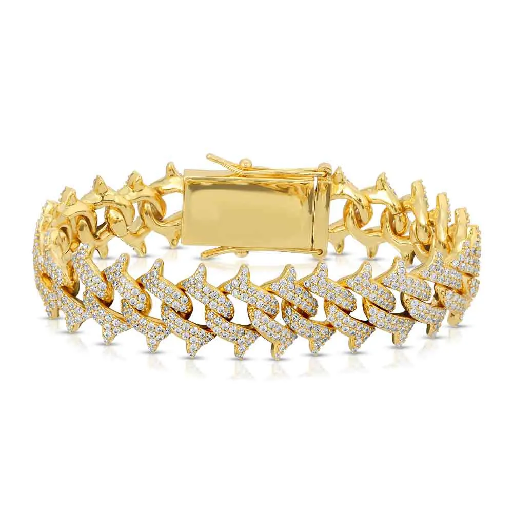 Diamond Spiked Cuban Bracelet