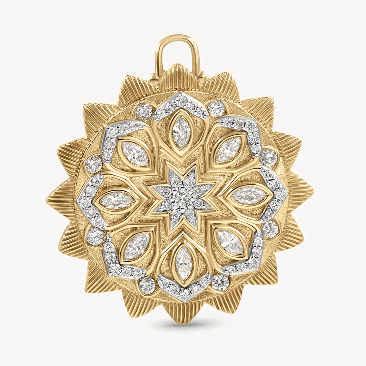 Double Sided Spiritual Woman Mandala Pendant