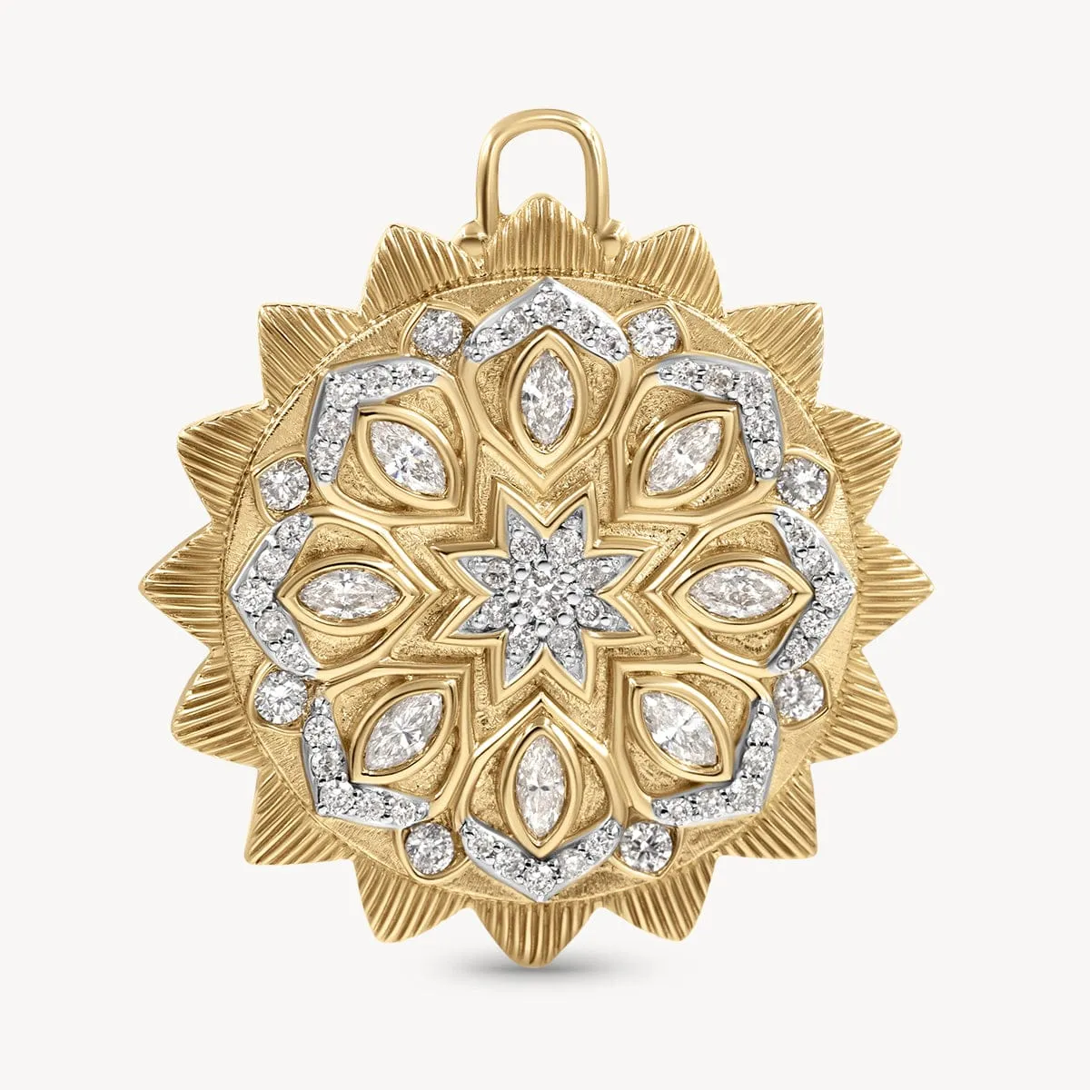 Double Sided Spiritual Woman Mandala Pendant