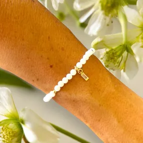 Drop Zirconia White Quartz 4mm Stone Bracelet