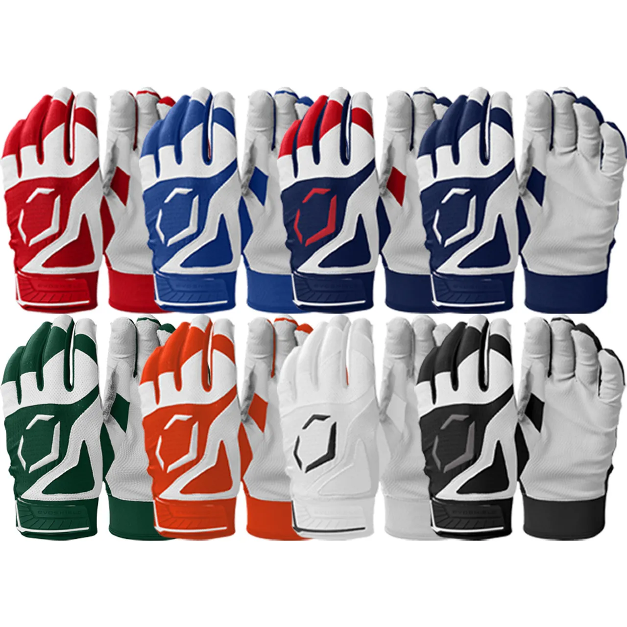 Evoshield SRZ-1 Youth Baseball Batting Gloves - 8 Colors WB571210