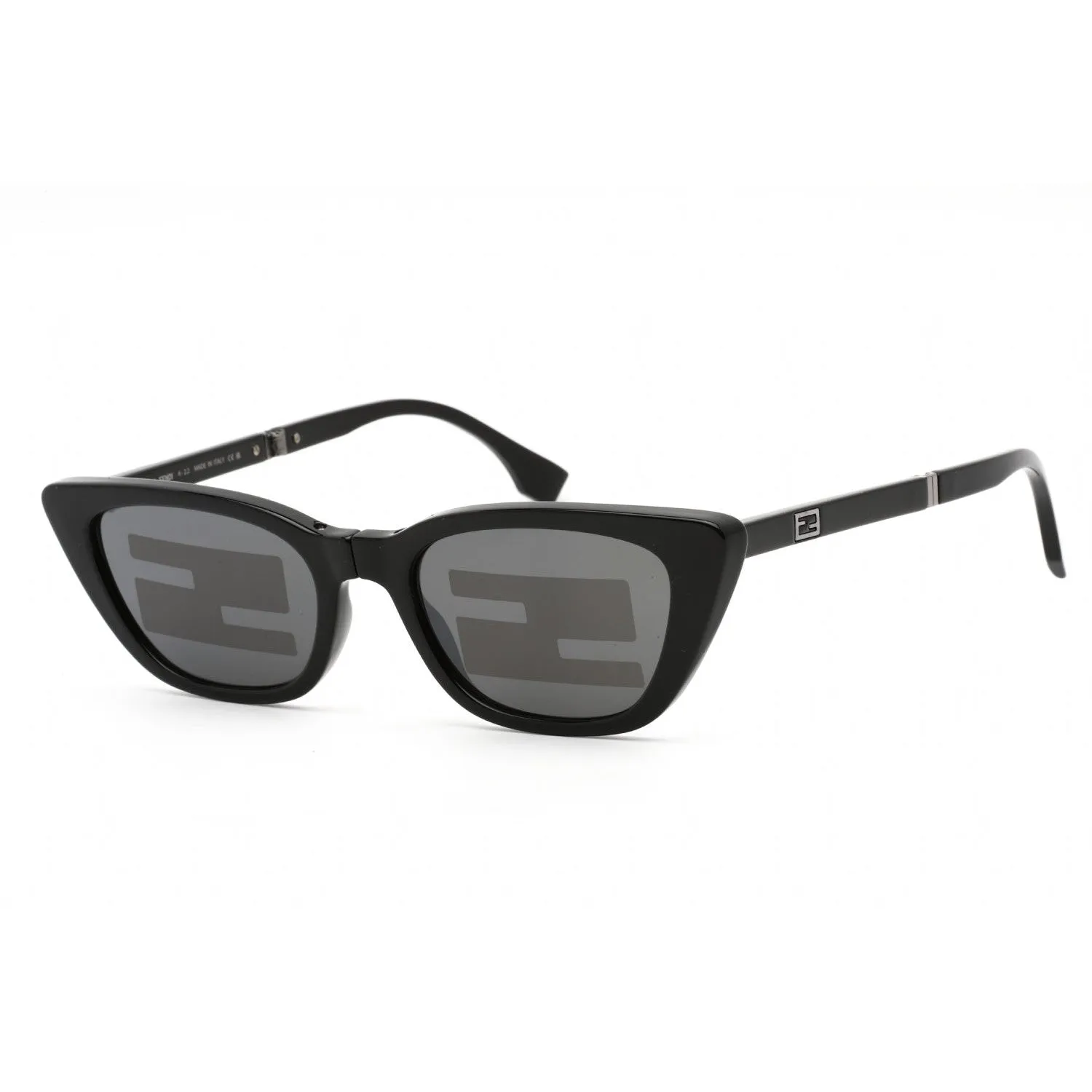 Fendi FE40089I Sunglasses Shiny Black / Smoke Mirror