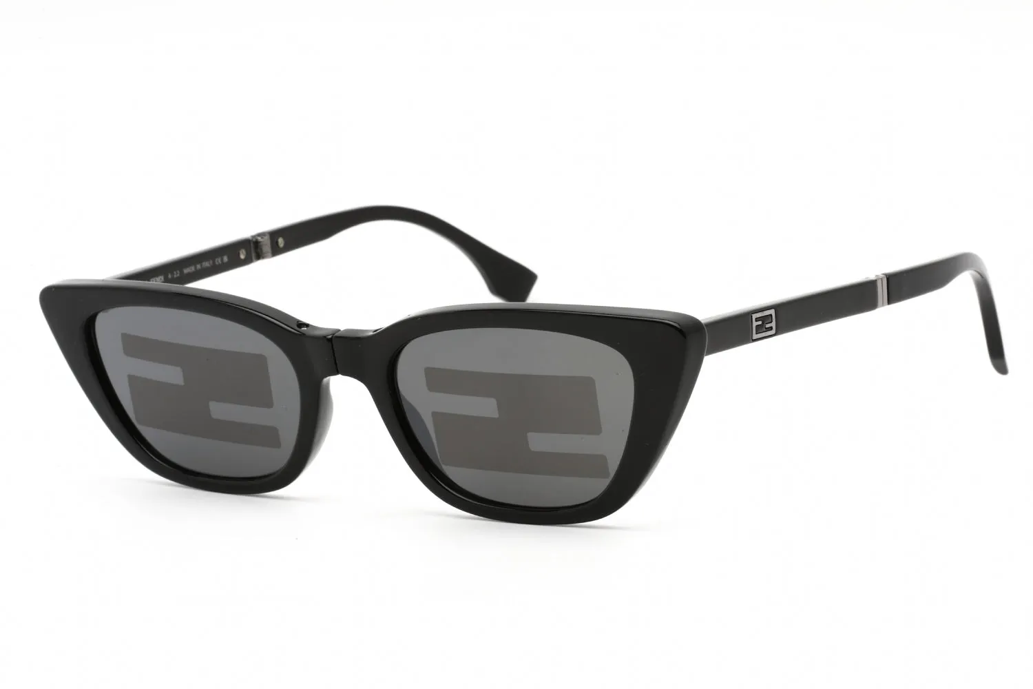 Fendi FE40089I Sunglasses Shiny Black / Smoke Mirror