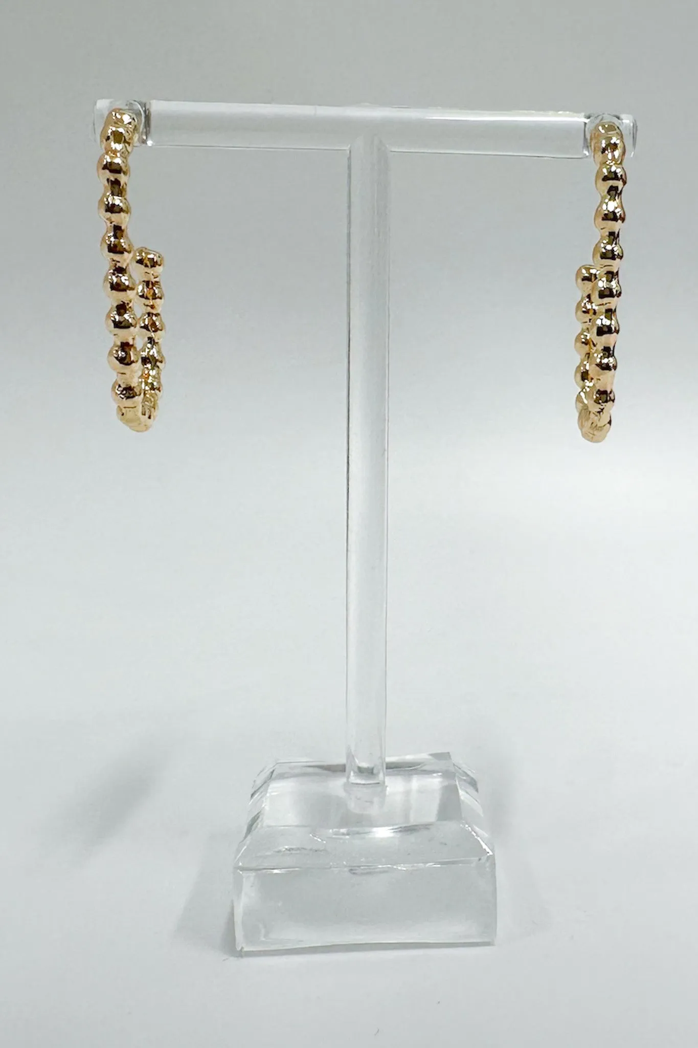 Flawless Behavior Geo Ball Hoop Earrings