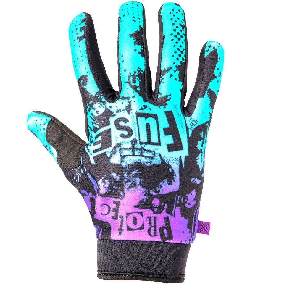 Fuse Chroma Shred Gloves - Purple/Teal Fade